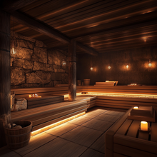 Load image into Gallery viewer, Cedar Wood Luxury Sauna