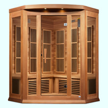 Load image into Gallery viewer, Golden Designs Maxxus "Avignon" 3-Person Corner Near Zero EMF FAR Infrared Sauna (MX-K356-01-ZF CED)