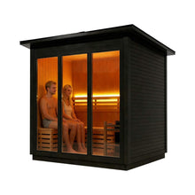 Load image into Gallery viewer, Custom 8-Person Luxury Canadian Red Cedar Outdoor Steam Sauna With Heater And Stones [Made-To-Order] (SAK13492)